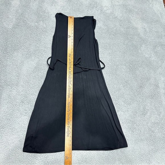 Michael Kors Black Sleeveless Tie-Waist Dress – Size Small Petite - Picture 7 of 7